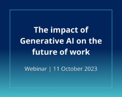 The impact of Generative AI on the future of work