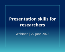 presentation skills for researchers